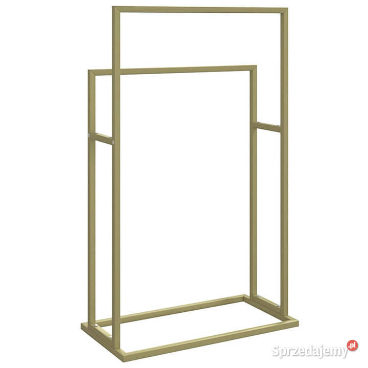Wolnostojący wieszak na ręczniki złoty 48x24x785 Warszawa