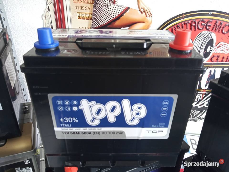 Akumulator Topla 60Ah 600A P JAPAN Częstochowa sprzedam