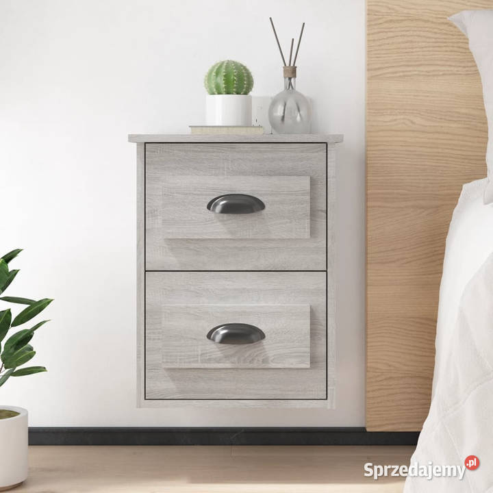 Wisząca szafka nocna szary dąb sonoma 415x36x53 Warszawa