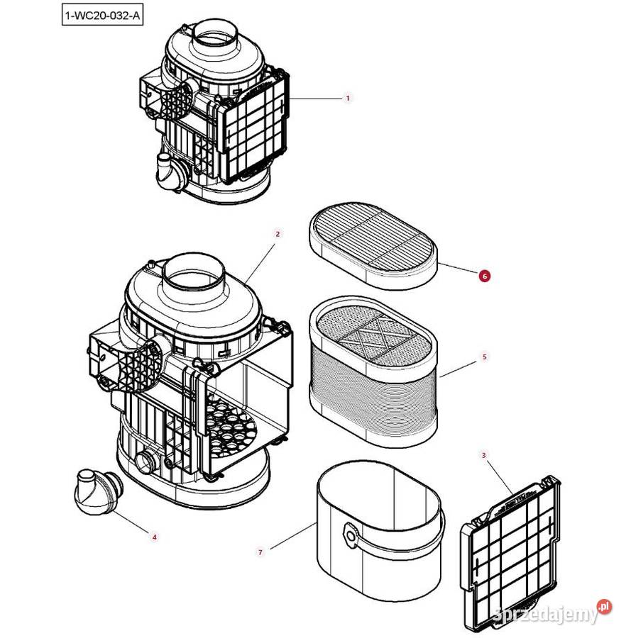 Filtr powietrza Challenger Massey Ferguson Białystok