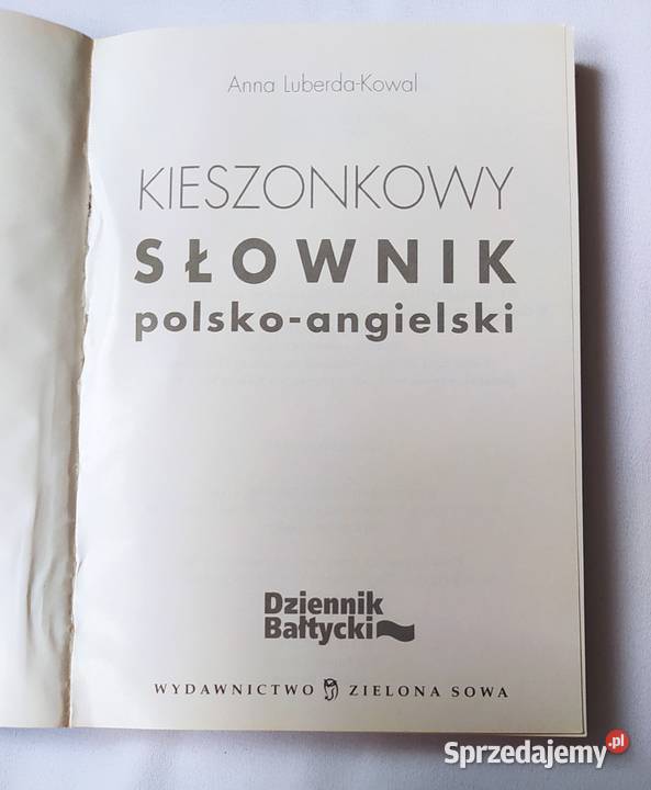 Kieszonkowy słownik polskoangielski Anna angielski