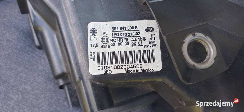 Lampa przednia VW Golf VI Motoryzacja Olsztyn