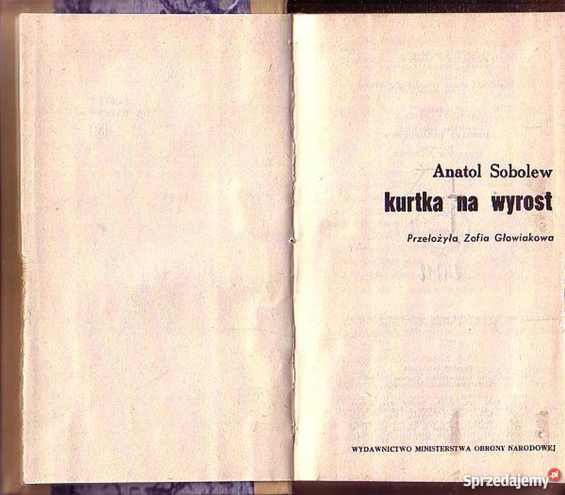 0129 KURTKA NA WYROST ANATOL SOBOLEW Czyrna