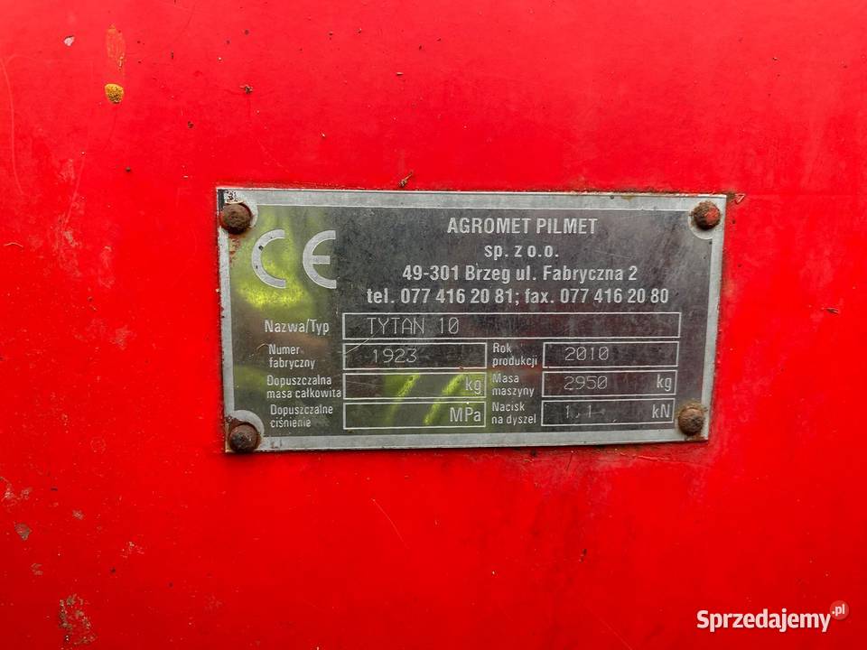 Rozrzutnik obornika Tytan 10 Waleńczów