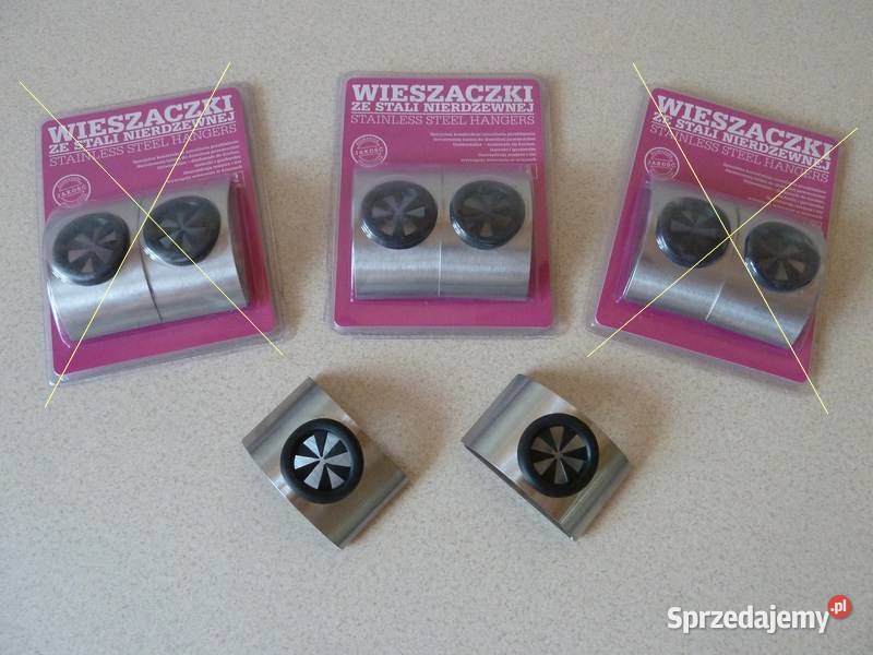 Wieszaczki ze Stali Nierdzewnej 2 inny kolor Rzeszów