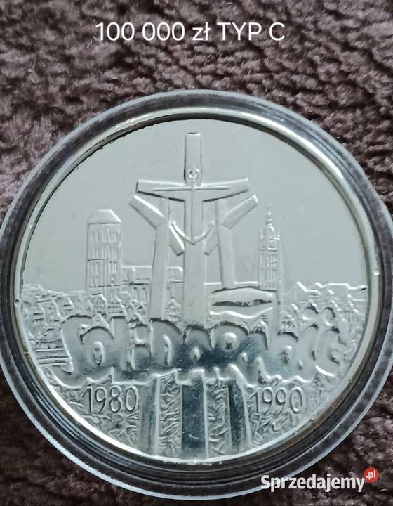 100 000 Solidarność 1990 r TYPC Piękne Konin