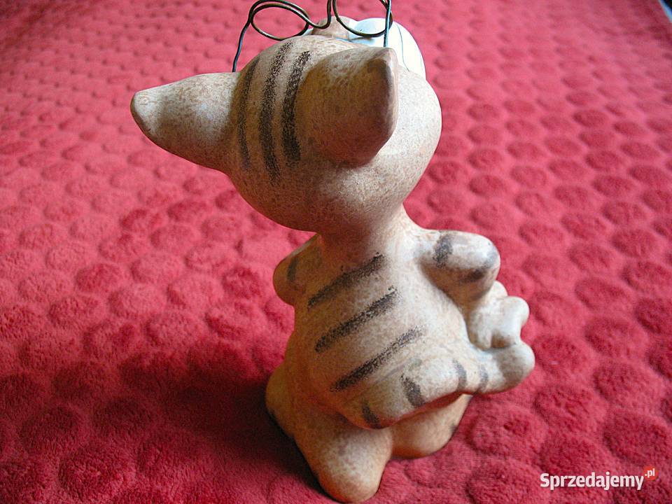 Kot ręczna robota kotek w okularach design B 21 brązowy Siedlce