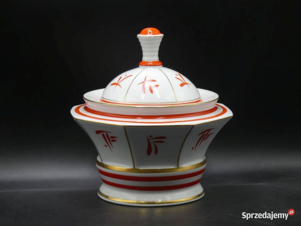 Piękna bomboniera art deco Carl Tielsch Stary