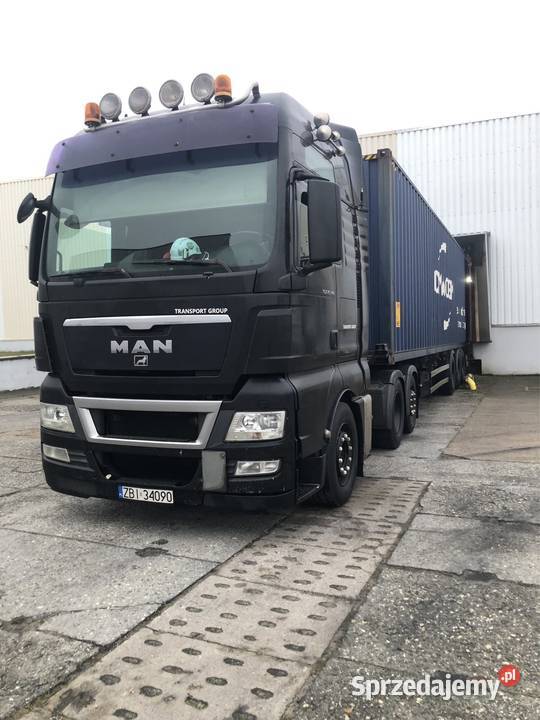 Ciągnik siodłowy Man 540 3osiowy naczepa Gdańsk