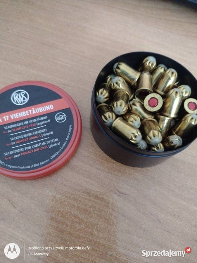 Ładunki do aparatów ubojowych RWS 9x17 czerwone Maniowy