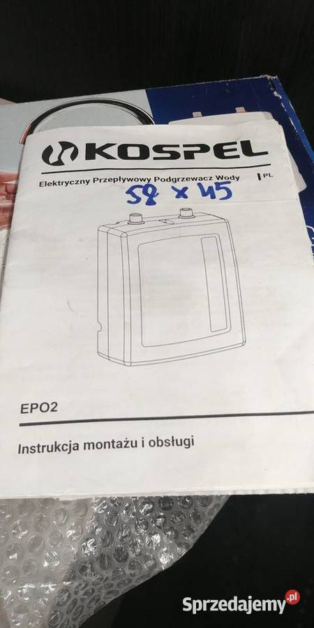 Przebiegowy Podgrzewacz Wody KOSPEL EPO263 pomorskie Słupsk