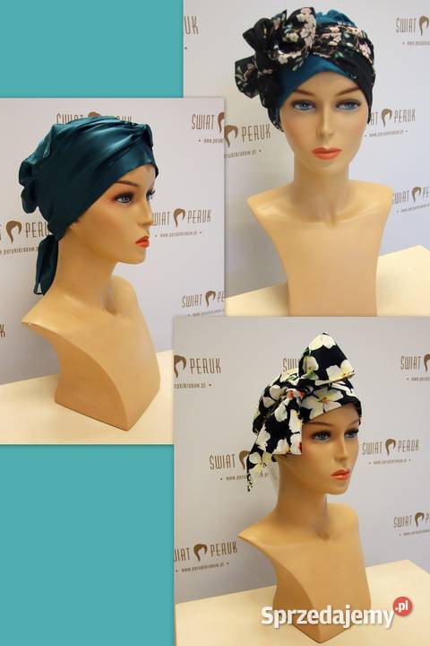 Turban z długim wiązaniem Końskie