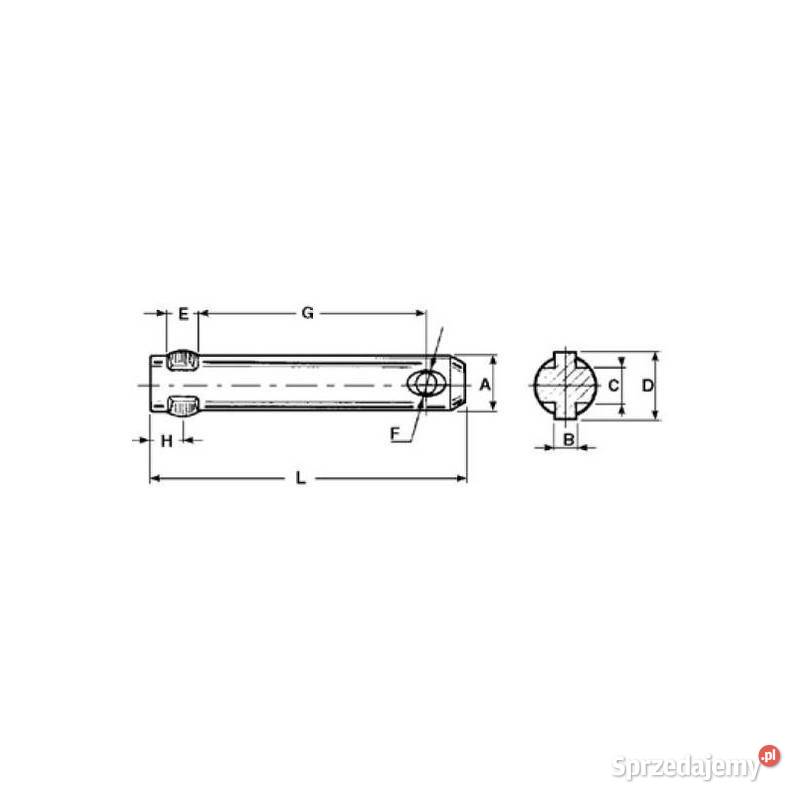 Sworzeń 22 x 130mm 10127 Do maszyn uprawowych małopolskie Kamionna