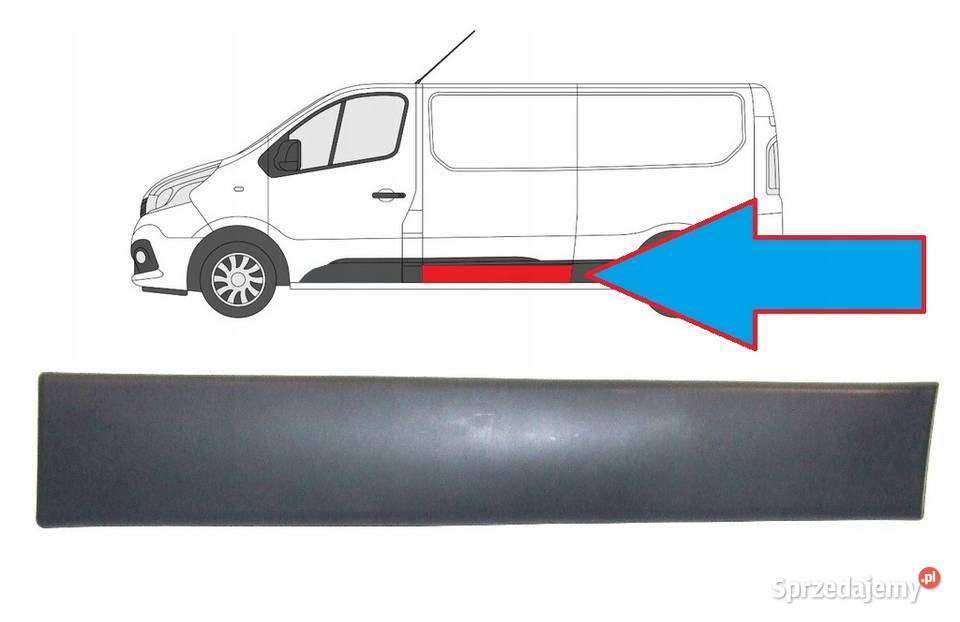 LISTWA LEWA NA BOK RENAULT TRAFIC OPEL VIVARO dolnośląskie Głogów