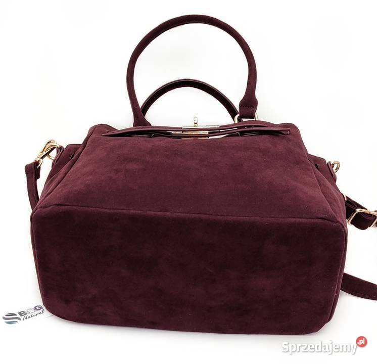 Torebka FLORA CO PARIS Zamsz Eko A5 Pojemna do łódzkie Łódź