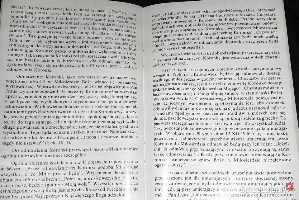 Miłosierdzie Boże Zasadnicze rysy Nabożeństwa MB Chełm sprzedam