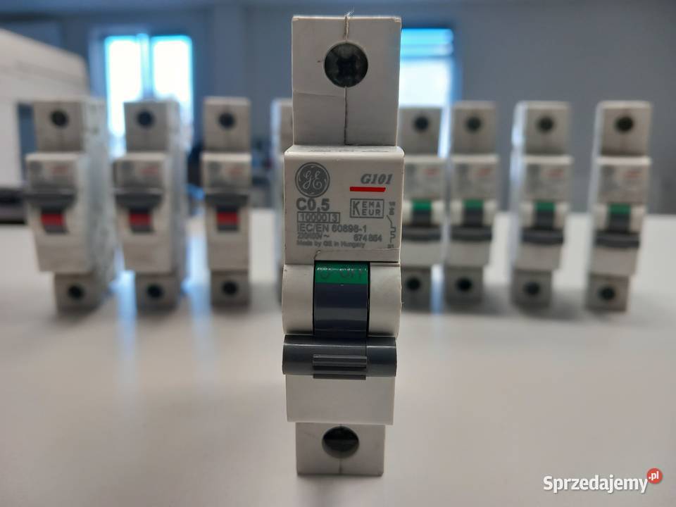 Wyłącznik nadprądowy G101 C 05A10kA 1P 674854 GE Zabezpieczenia i rozdzielnice Elektryka Katowice