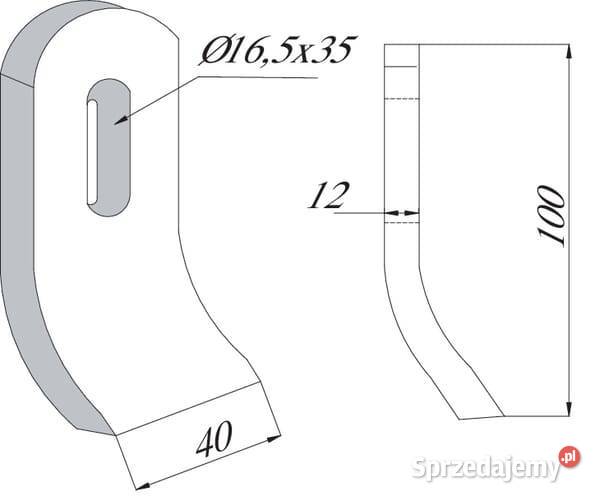 Bijak 40x12 mm Herder 95722012 Kamionna