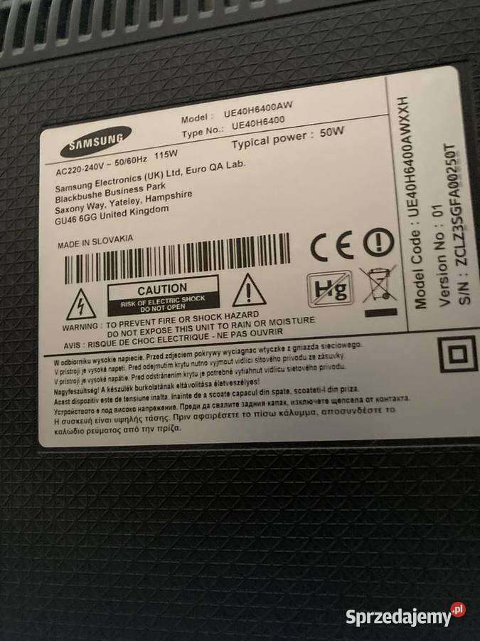 Tekewizor Sansung UE40H6400 40 LED Full HD 40cale Oleśnica
