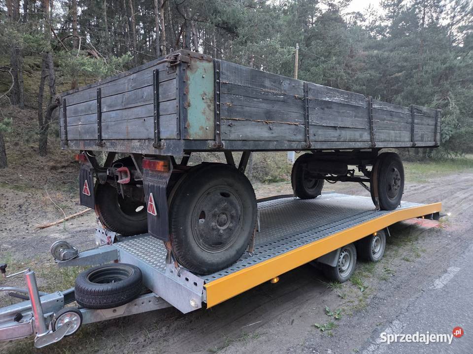 Przyczepa do balotów platforma 5m 25m Autosan Złoczew sprzedam