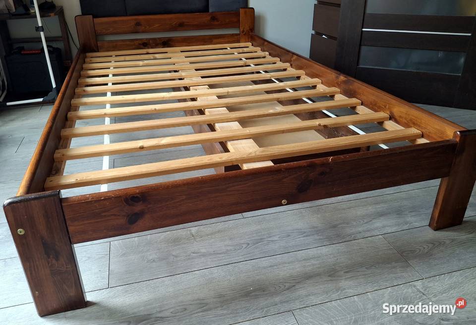 Rama łóżka stelaż drewno z szufladą 120x200