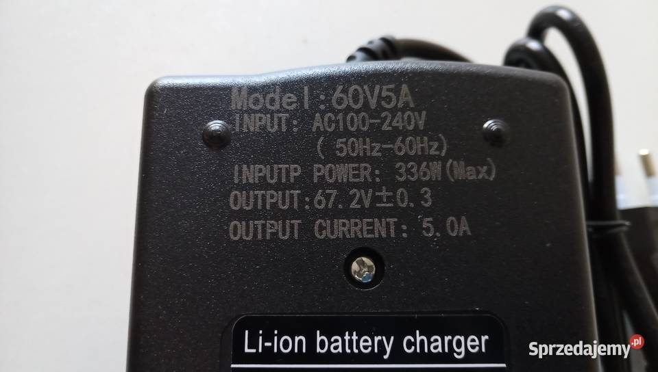 60v Ładowarka liion 672v 5A 16s wentylator Pozostałe