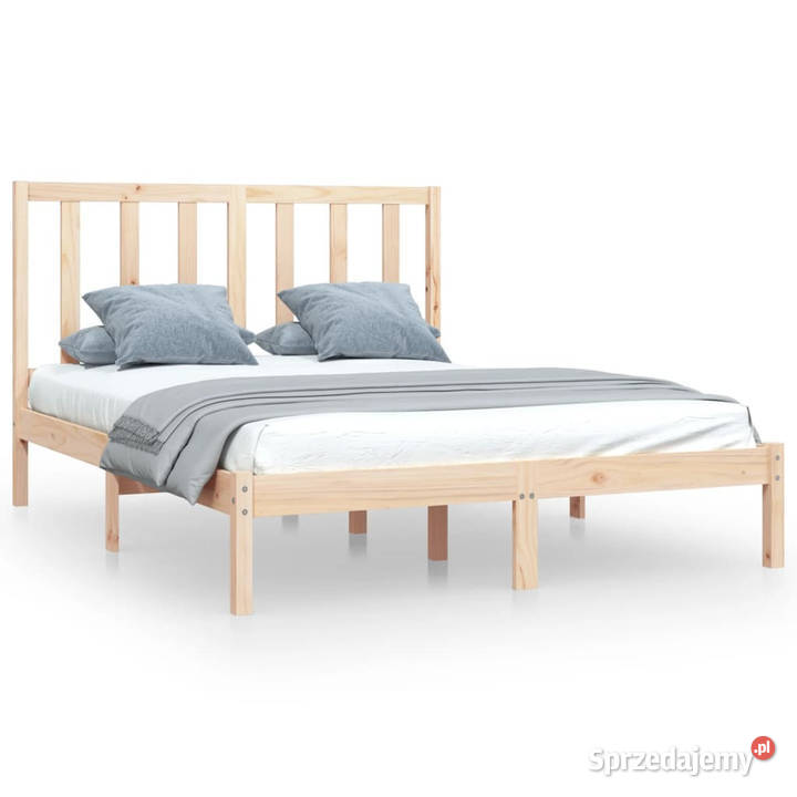 Rama łóżka lite drewno sosnowe 140x190 WM3105140 Warszawa