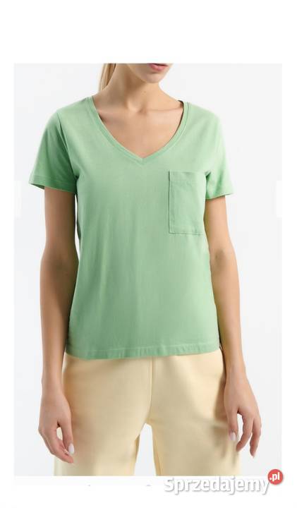 Bluzka koszulka Tshirt Basic Z kieszonką BAWEŁNA Bez wzoru wielkopolskie Leszno sprzedam