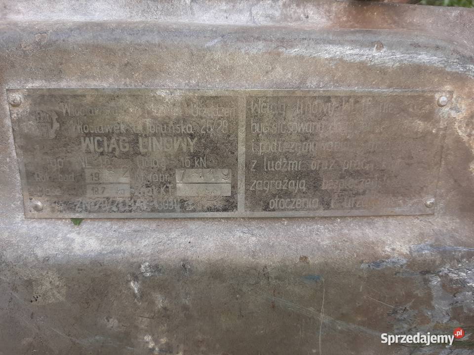 Wciągarka linową kirfor sprzedam