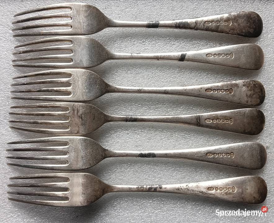 Widelce stare angielskie posrebrzane JRS 21
