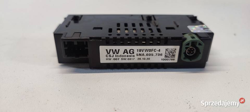 VW TIGUAN II PORT GNIAZDO USB 5NA035736 Rozdzielacze gniazda zapalniczki dolnośląskie