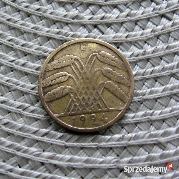 Niemcy Weimar 10 Rentenpfennig 1924r E Kalisz