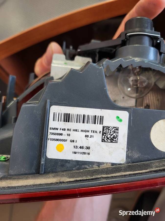 Prawa tylna lampa Klapy BMW X1 F48 prawy tył Led Wrocław