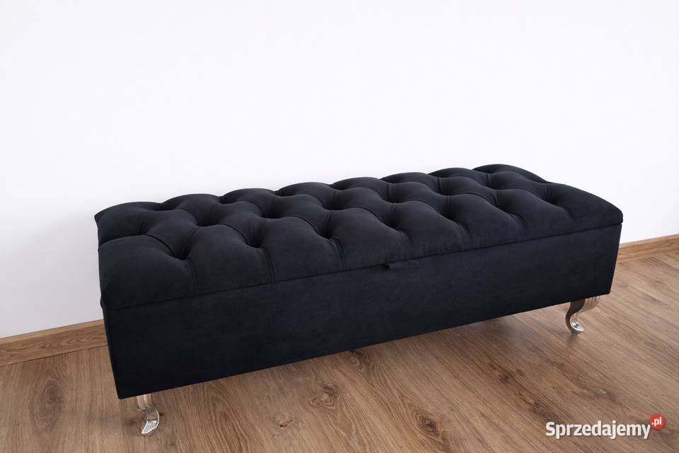 Ławka Chesterfield 100x30 pufa otwierana glamour Stronie