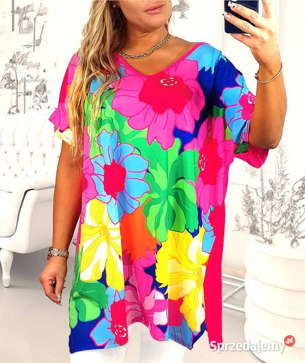 TUNIKA plus size2xl 3xl 4xl 505254 Bluzki i koszule śląskie