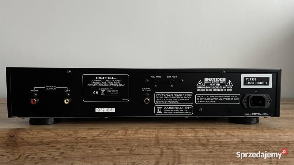 Odtwarzacz CD Rotel RCD1070 Stan Srebny Tarnów