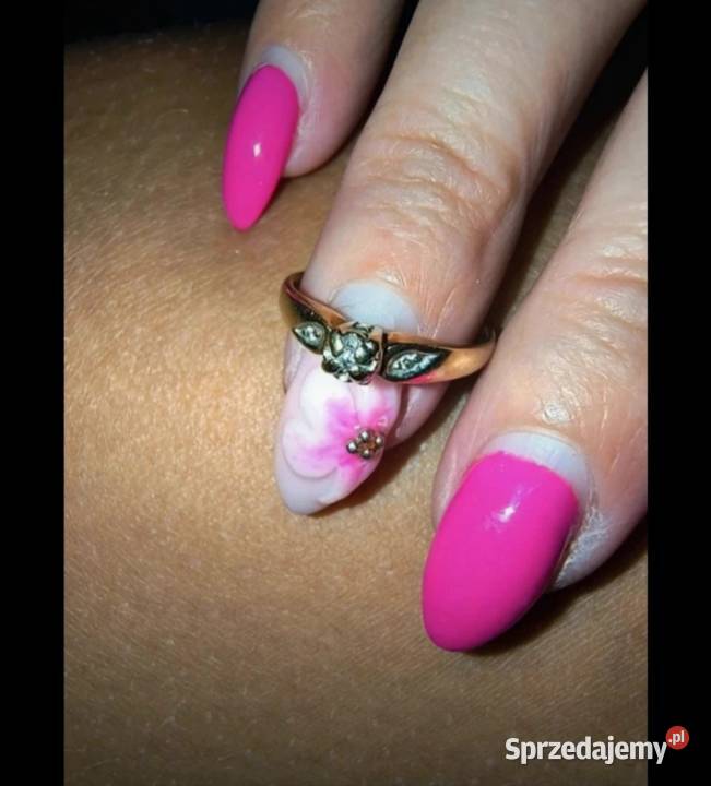 Pierścionek zaręczynowy z diamentami 585 Pierścionki Tuchola