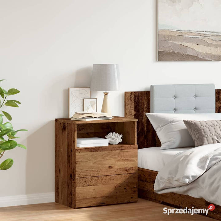 Szafka nocna stare drewno 50x32x60 materiał mazowieckie Warszawa