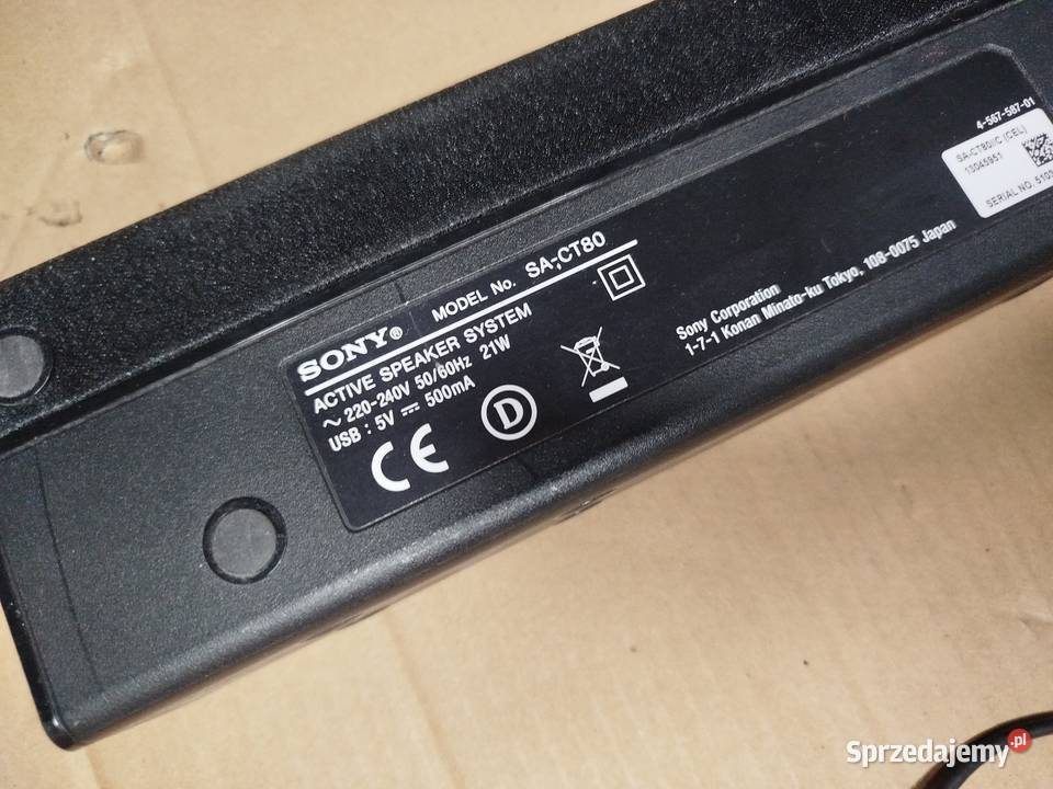 Soundbar Sony SACT80 Elektronika