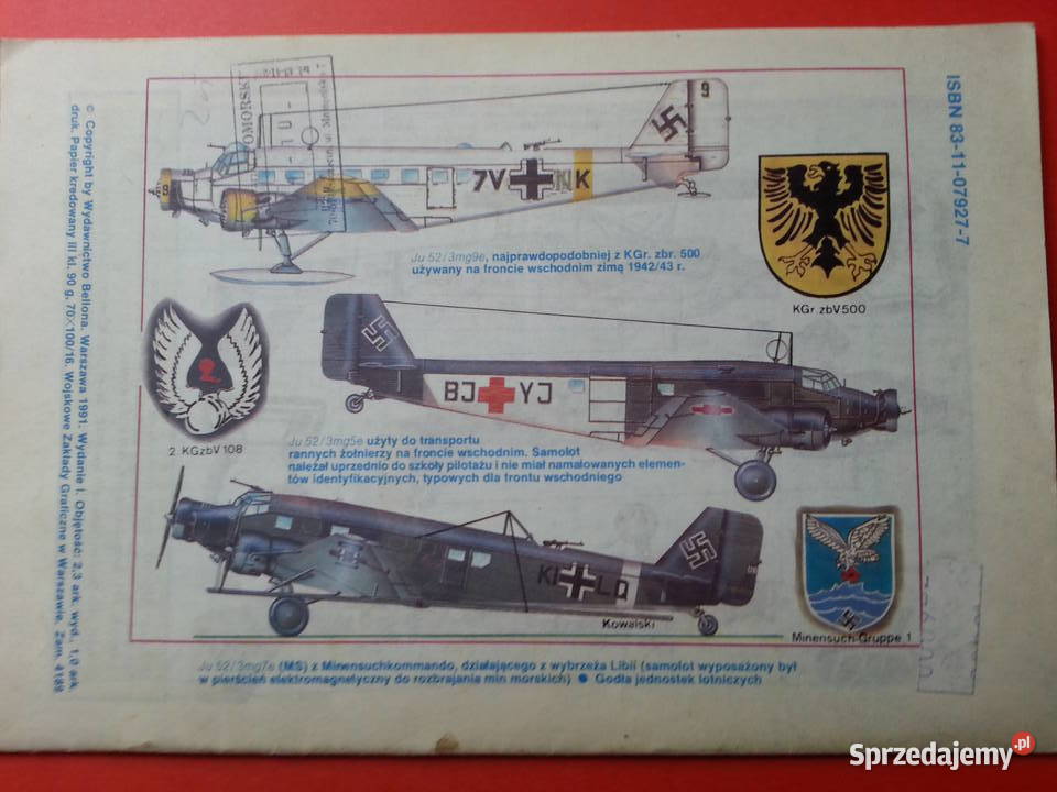 3072 Samoloty Transportowy i 3 Myśliwskie Szczecin