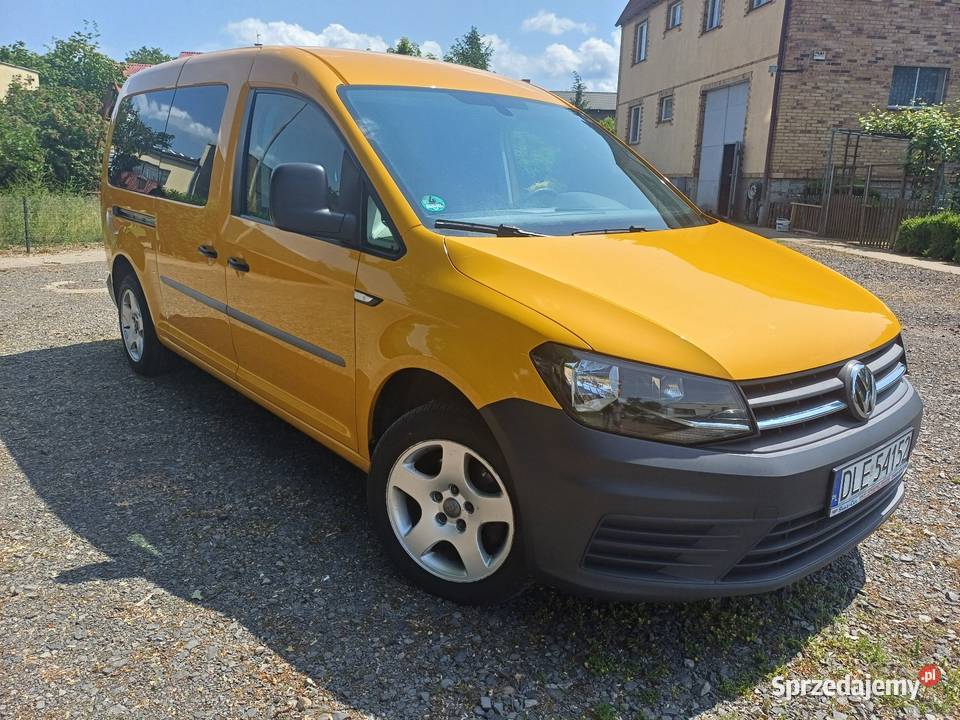 VW Caddy MAXI 20 TDICR 102 2019r klimatyzacja wspomaganie kierownicy Lubin