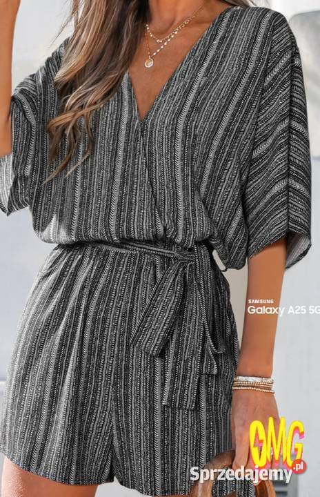 nowy kombinezon w paski cupshe rozmiar L Garsonki i kostiumy Sandomierz