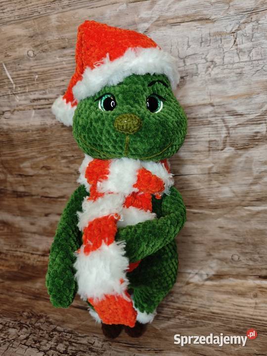 Maskotka Grinch na szydełku zielony Szczecin sprzedam