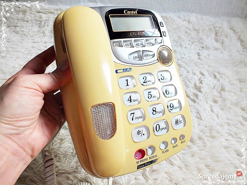 Castel CTL833 Telefon przewodowy z wyświetlaczem Żary sprzedam
