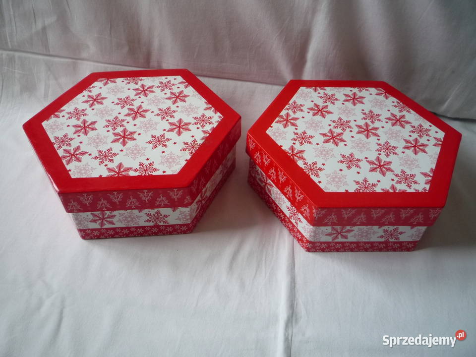 2 opakowania Bombki choinkowe czerwone wzór