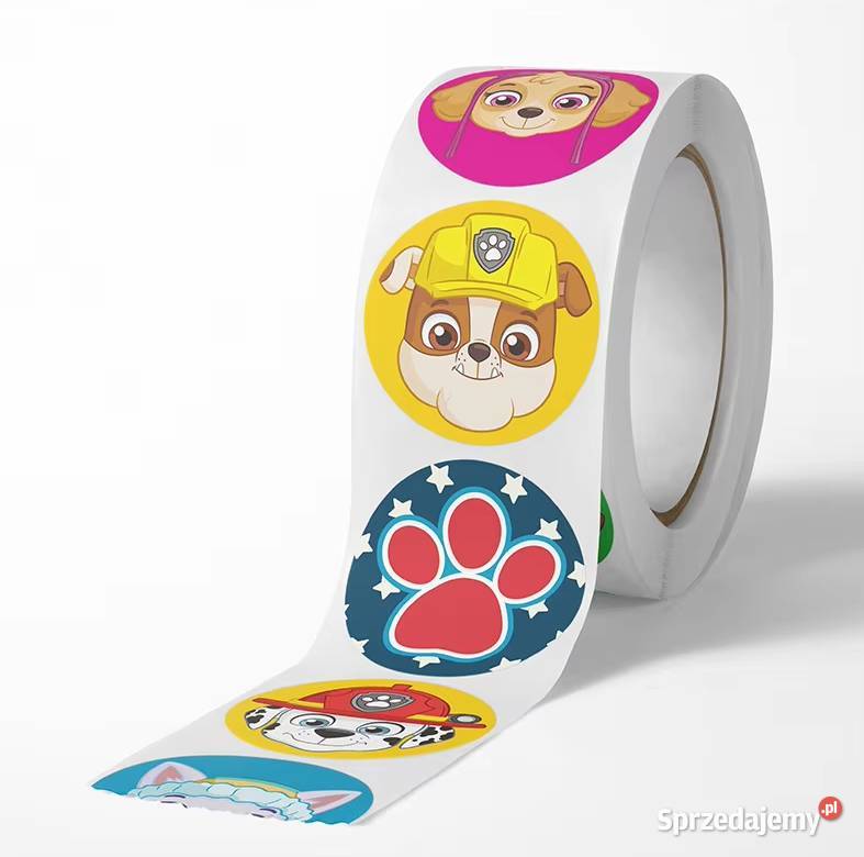 Naklejki motywacyjne dzieci PSI PATROL 500 sztuk Tolo sprzedam