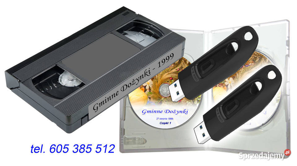 Przegrywanie kaset VHS na płyty DVD wielkopolskie Ostrów Wielkopolski