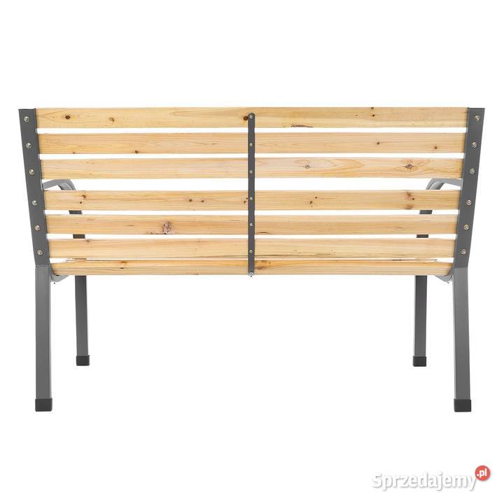 Ławka ogrodowa 120 z oparciem parkowa drewniana Poznań