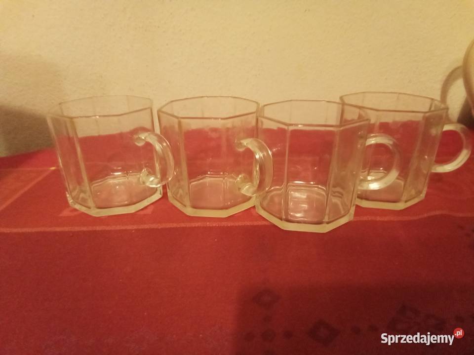 4 szklanki oktagon arcoroc Francja Vintage Warszawa