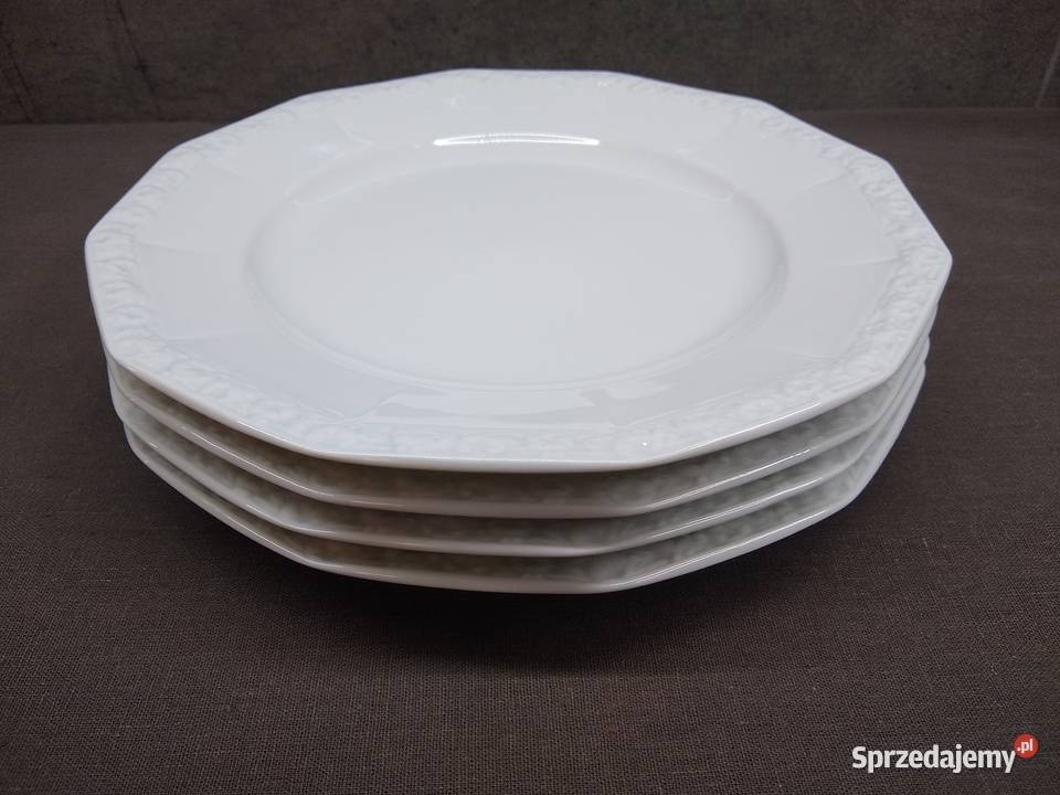 Rosenthal Maria Biała talerze płytkie 4 Kalisz